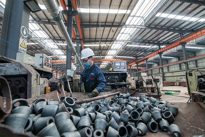 兴义网架配件-锥头加工车间